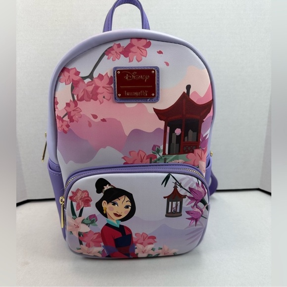 Loungefly Disney Mulan Magnolia Flowers Mini Backpack - BoxLunch Exclusive - Picture 6 of 13
